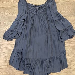 Grayish Blue dress. LOFT. Size 12.